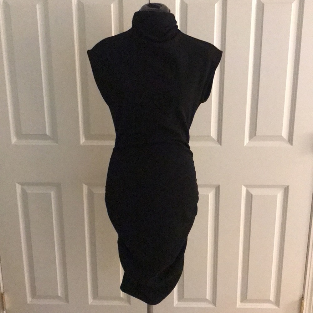 Gabrielle Union for New York & Company Black Sexy Gathered Dress S